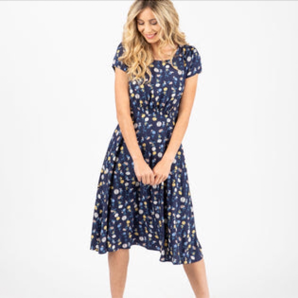 Piper & Scoot / No Less Than — The Percey pleated floral midi dress